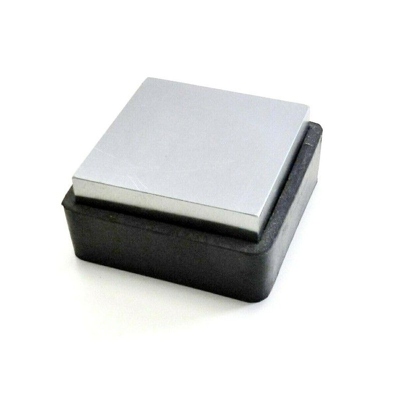 JTS Steel Bench Block W/Rubber Base 2-1/2" Square 1" Thick
