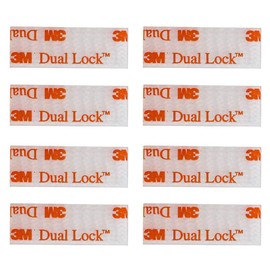 HSTECH EZ Pass/IPass/IZoom Toll Tag Mounting Kit - 8 Pcs (4 Sets) Reclosable Fastener Dual Lock Tape Strips