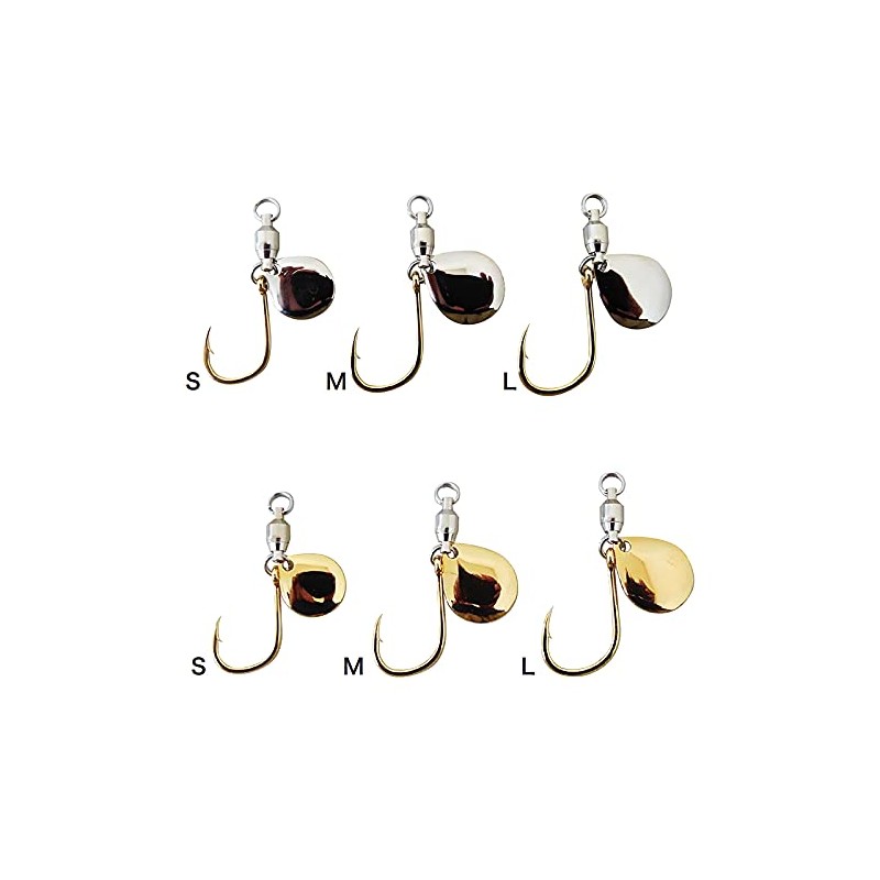 Shout! Blade Jigging Spare Hook, 369BG, Gold, Medium