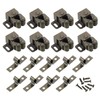 sourcing map 8Pcs Cabinet Latch Double Roller Catch, Lock Stop