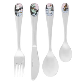 MOOMIN ARABIA 1076306 Children's Cutlery Set, Moomin Tableware, 4-Piece Set