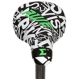 AWE® BMX Freestyle Saddle Black/White FREE SEAT POST