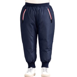 Happy Cherry - Pantalones de nieve para bebés y niñas, elásticos, resistentes al viento, Marino, 12-18 Meses