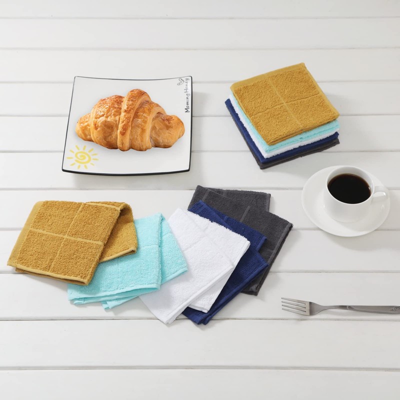 Glynniss - Paños de cocina altamente absorbentes, 100 % algodón,