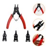 Mipcase 1 Set Ring Retaining Pliers Set Interchangeable Jaw Heads