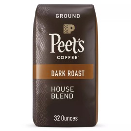 Peet's Coffee Ground Dark Roast, House Blend (32 oz.) Great Price