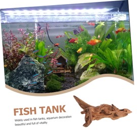 Kisangel Fish Tank Dead-Wood Decor Natural Underwater Log Ornament Unique Random Shape for Aquarium Decoration Aesthetic Habitat for Fish