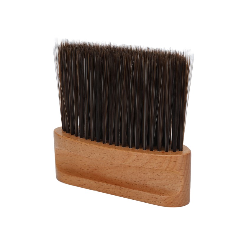 Professional Barber Neck Duster Brush Soft Nylon Hair Wodden Handle