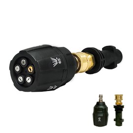 [SELENEFF] High Pressure Washer Nozzle for Karcher, 5 Level Adjustment, Multi Nozzle, High Pressure Washing Nozzle, Compatible with K MINI K2, K3, K4, K5, K6, K7, JTK, Nozzle Head, Foam Gun, Car Wash