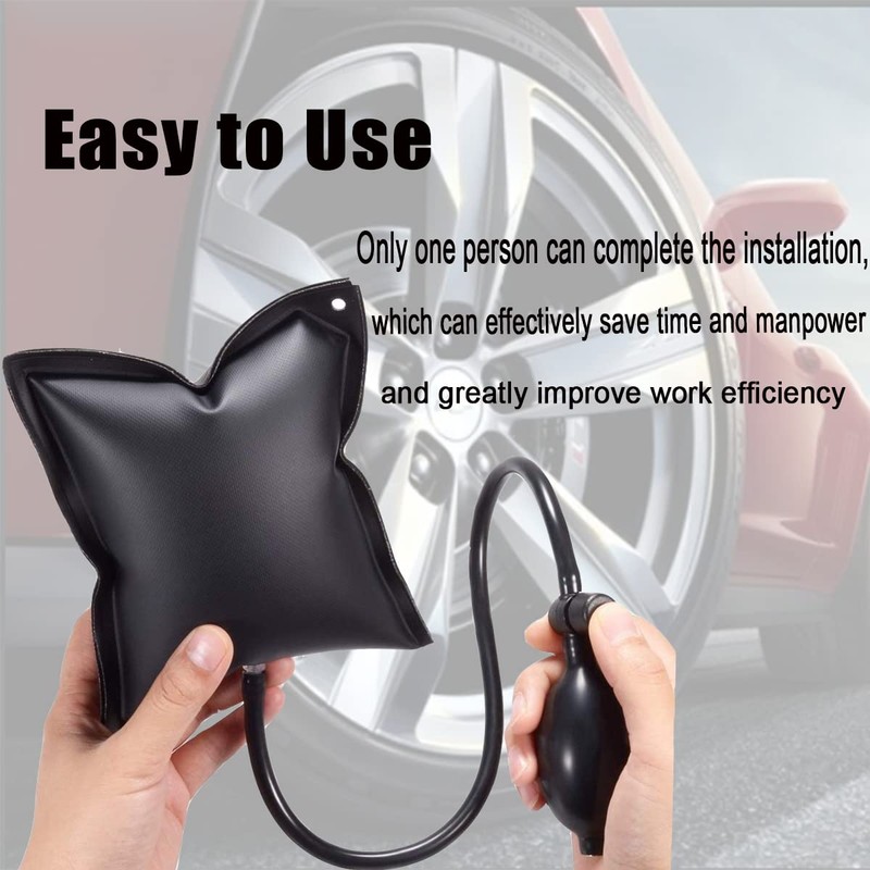 JRangelp Air Wedge Pump Car Air Shim Auto Adjustable Air