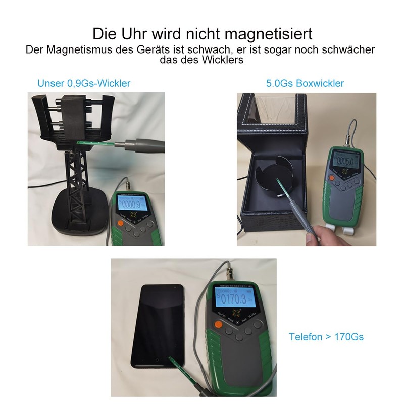 FEICHONGHO Automatic Watch Winder, black, standard