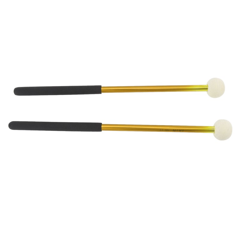 2 Pcs Timpani Mallet Soft Wool Felt Head Anti Slip