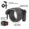 1Pcs Combination Bike Lock Cable, Heavy Duty Anti Theft Bike,