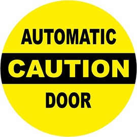 Caution Automatic Door Window Parking Warning Danger Sticker Decal (2")
