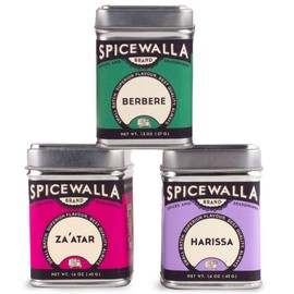 Spicewalla Middle Eastern Spices Set | Harissa Spice, Zaatar or Zahtar, Berbere, 3 Pack | Mediterranean Seasonings