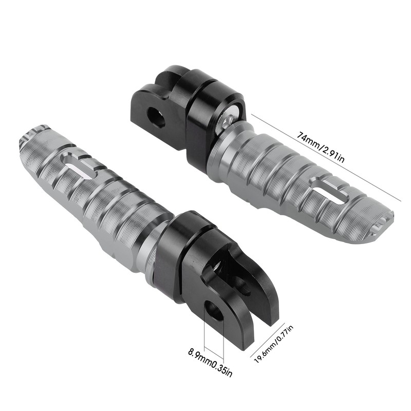 Motorcycle Front Footrests Front Left Right Pairs Fit for Yamaha