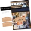 BELLIFFY 2Pcs Unfinished Wood Signs Blank Hanging Plaque for DIY