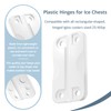 Cooler Hinges for Ice Chests,Compatible with Igloo 25-165 Qt Rectangular-Shaped