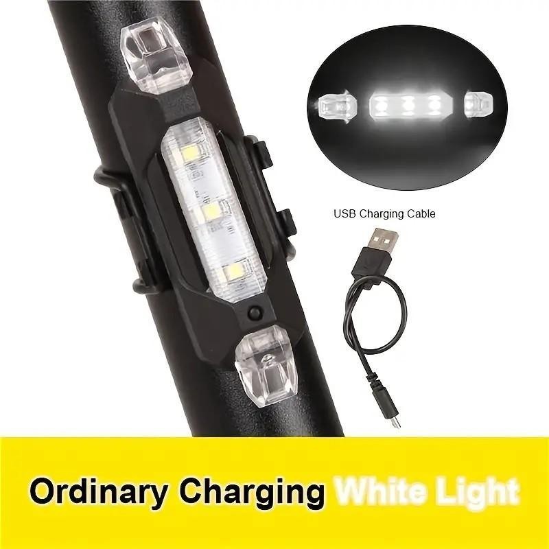 USB Rechargeable Bicycle Rear Light, 4 Modes Bicycle Tail Light,
