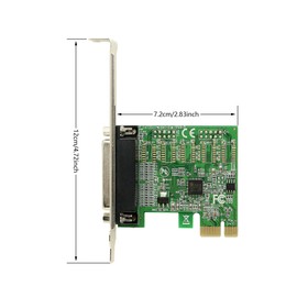 CERRXIAN 1 Port PCI Express Parallel Card PCI Expansion Card Adapter 25pin Parallel Lpt Pci DB25 Printer Port Controller Card-to-Parallel