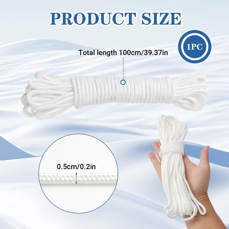 Washing Line Rope Outdoor for Outdoor Washing Line, Laundry Line,Soft