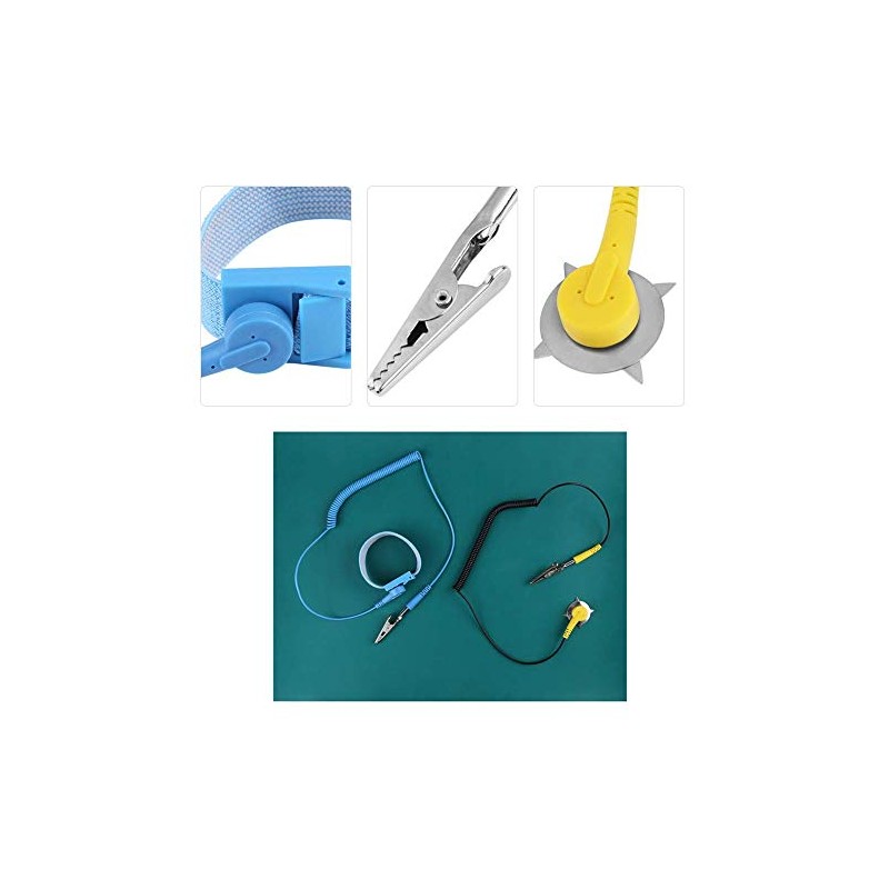 Anti-Static Wrist Strap ESD Ground Mat Set for Phone Repair,