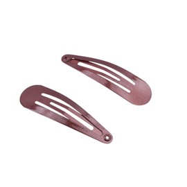 Mytoptrendz® Snap Hair Clips 5cm 2 Inch Metal Slides Grip Styling Accessories- 6 Pcs (Brown- 5cm)