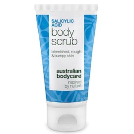 Salicylic Acid Body Scrub for Pimples on the Butt, Back and Chest - Clears Pores and Blemished Skin with Salicylic Acid, Glycolic Acid and Allantoin - BHA & AHA Body Scrub - 50 ml