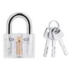 7 Pcs Transparent Padlock Set Pick Cutaway Practice Lock With
