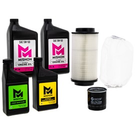 MISHON Full Service Engine Oil Change Kit 5W-50 for Polaris Scrambler 500 (2012)