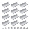 Pamtns Cabinet Handles, Concealed Pack of 12, Hidden Cabinet Handles,