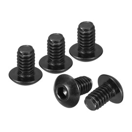 DTGN #8-32x1/4 Button Head Socket Cap Screws - 30Pack - Good for Road Bicycle, Mountain Bike, Auto, Motorcycle - 304 Stainless Steel Black Oxide - Hex Socket Drive Fasteners