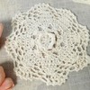 Artbloss Macrame Placemats Farmhouse Rustic Lace Doily Crochet Handmade Cotton