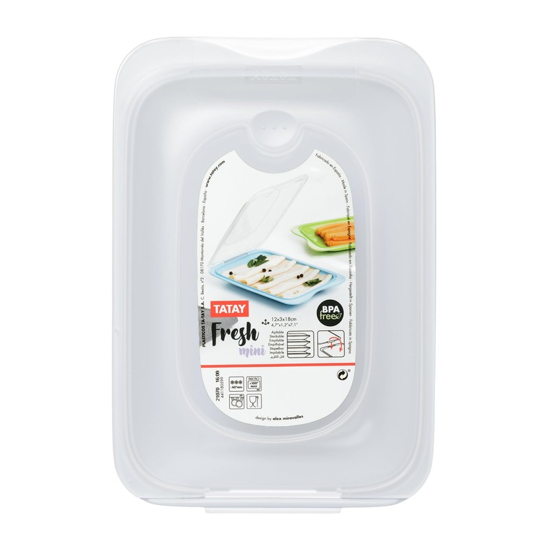 TATAY Fresh Mini Food Box, BPA-Free, Reusable, Stackables, Dishwasher &