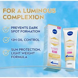 NIVEA Luminous 630 Even Glow Day Cream, Oil Control, SPF50, 40ml