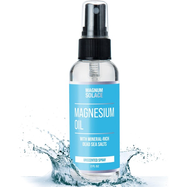 Magnesium Oil Spray - 100% Natural Magnesium Spray – Made with Dead Sea Salt, Stronger Than Magnesium Lotion and Magnesium Cream