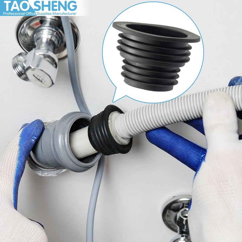 TAOSHENG Universal Fit Drain Pipe Silicone Plug, Washing Machine Drain