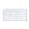 Kamio Japan 201750 Flat Clear Pen Pouch, White