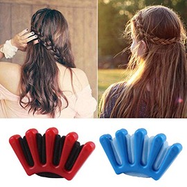 AKOAK 2 Pieces of Hair Braiding, DIY French Hair Braiding, Homemade Sponge Hair Styling Tool, Easy and Fast, Designed for Ladies/Girls