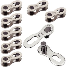 VANSIHO 8 Pairs 9 Speed Bicycle Chain Connector Missing Link for MTB/Road/BMX/Electric Bikes
