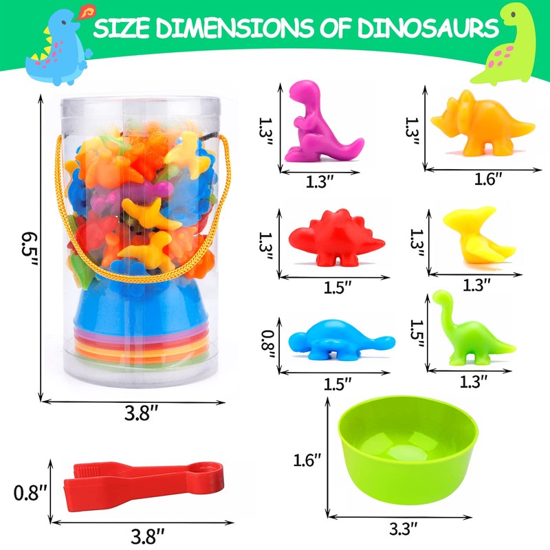 MOOING Learning Colours from 2-5 Years, 48 Pieces Montessori Maths