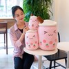 VHYHCY Cute Stuffed Boba Plush Bubble Tea Plushie Pillow Milk