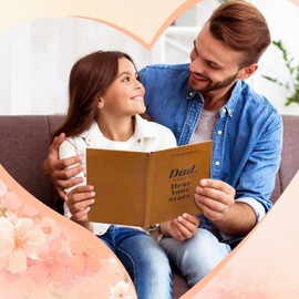 SEEALLDE Dad I want to hear your Story Birthday Gift for Dad Funny Diary for Deddy Fathers Day Gift from Daughter and Son