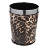 ABOOFAN Small Bathroom Trash Can Garbage Can Leopard Printed Waste