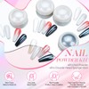 AIMEILI Pearl Effect Nail Powder 4 Farben Chrome Nägel Puder