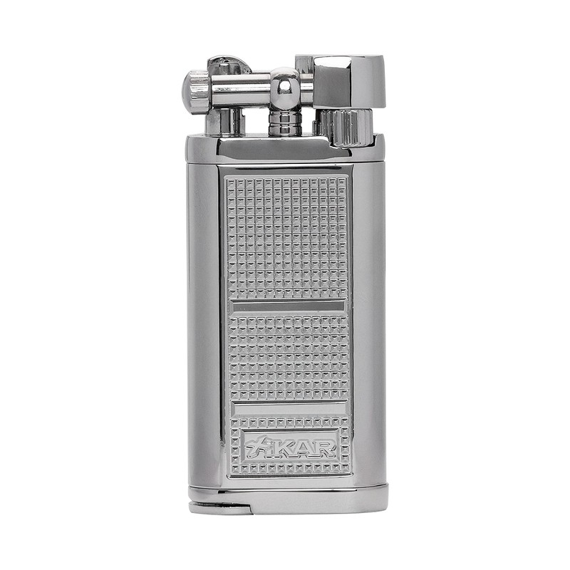 Xikar Pipeline Pipe Lighter, Replaceable Flint Ignition System, Hinged Ignition