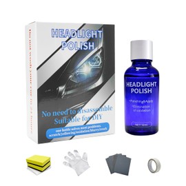 POKITA X Ceramic Headlight Restoration Kit, Ceramic Headlight Coating with 30ML Repair Liquidfor Repair Headlight Yellowing, Haze, Oxidation, Scrashes