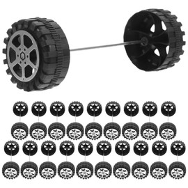 Totority 20sets Wheel Replacement Kit Toy Vehicle Model Axles Easy Installation Versatile for Toys