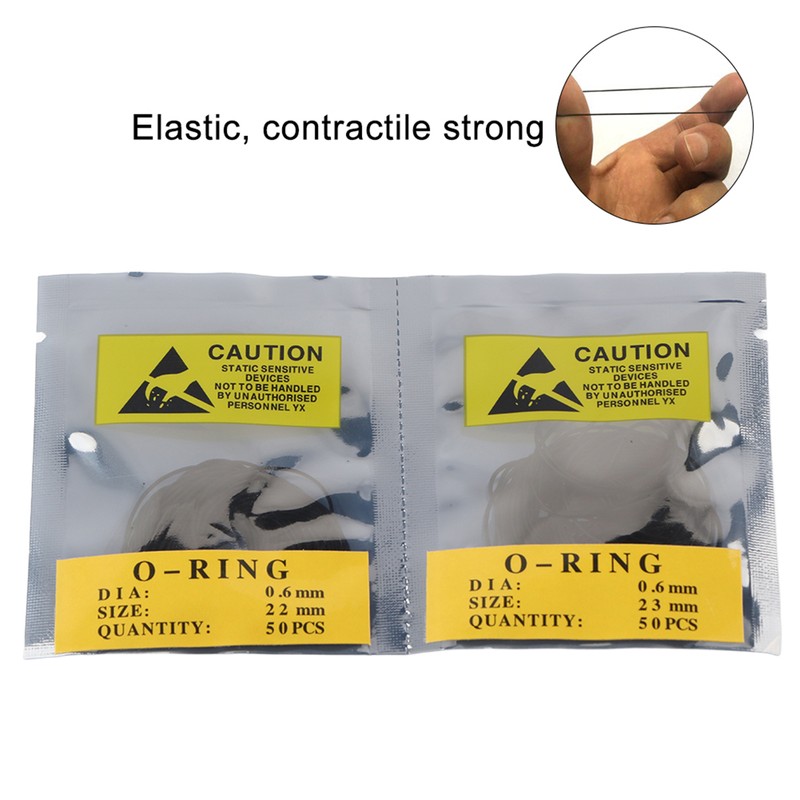 950pcs 0.6mm O Ring Set Sealing Rings Watch Rubber Seals