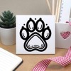 'Pet Paw Print' 108mm Square Ceramic Tile (TD00027888)